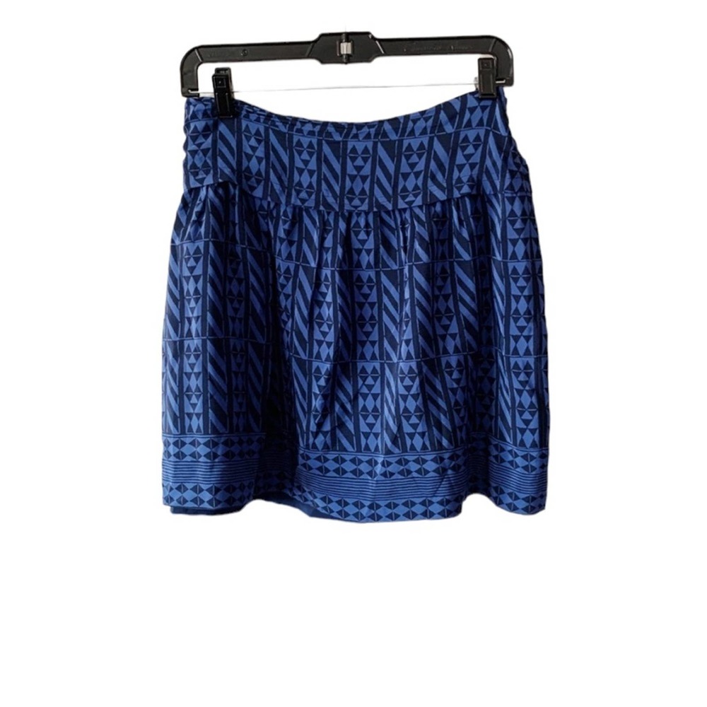 Madewell Silk Skirt in Geometric Stripe Size L/12